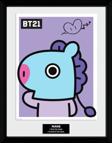 Bt21 Framed Print - Bt21 Mang Framed Print 30Cm X 40Cm