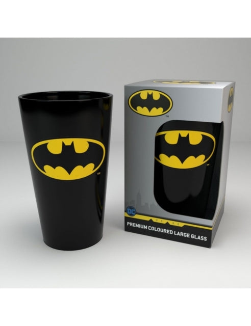 Batman Large Coloured Glass - Batman Symbol Large Coloured Glass