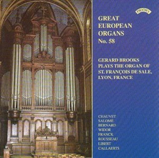 Gerard Brooks CD - Great European Organs No. 58: St Francois De Sale. Lyon