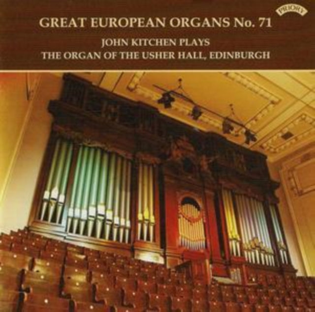 John Kitchen CD - Great European Organs No. 71: Usher Hall. Edinburgh
