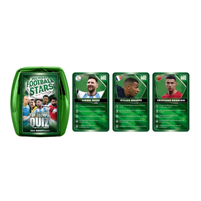 World Football Stars Deck Card Games - World Football Stars Top Trumps Quiz