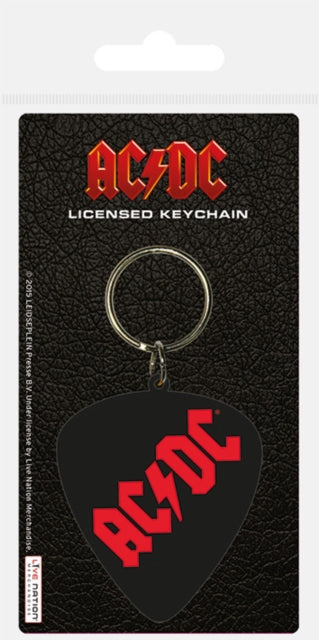 Ac/Dc Keyring Rubber - Plectrum
