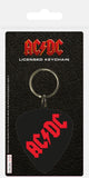 Ac/Dc Keyring Rubber - Plectrum