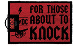 Ac/Dc Door Mat - For Those About To Knock