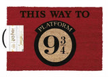 Harry Potter Door Mat - Harry Potter This Way To Platform 9 3/4 Door Mat