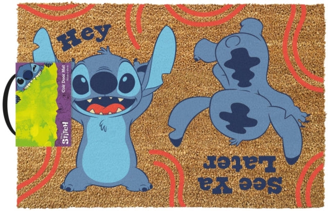 Disney Door Mat - Lilio And Stitch Hey / See Ya Later Door Mat