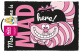 Disney Door Mat - Alice In Wonderland Were All Mad Here Door Mat
