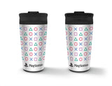 Playstation Travel Mug Metal - Playstation Shapes Metal Travel Mug