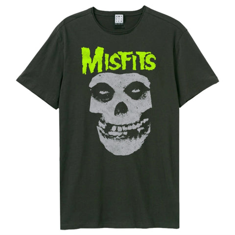 Misfits Vintage T Shirt - Amplified Neon Skull