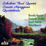 Richter / Borodin Qt / D.Shafran / Tokyo Qt CD - Schubert: Trout Quintet / Sonata Arpeggione / Quartettsatz