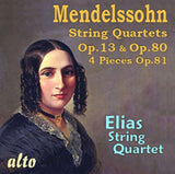 Elias Quartet CD - Mendelssohn String Quartets Op.13. Op.80 & 4 Pieces Op.81