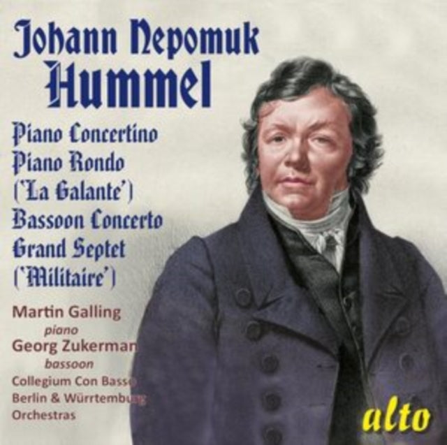 Martin Galling (Pno) Georg Zukerman (Bassoon) Collegium Con Basso CD - Johann Nepomuk Hummel Collection