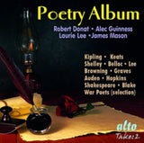 Donat. Guinness. Mason. Lee Etc CD - The Poetry Album (32 Poems Including War Poets Selection At End)