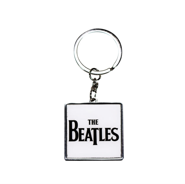 Beatles Keyring Metal - Keyring Metal - The Beatles - Logo (White)