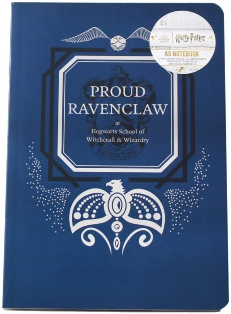 Harry Potter Notebook A5 - A5 Notebook Soft - Harry Potter (Proud Ravenclaw)