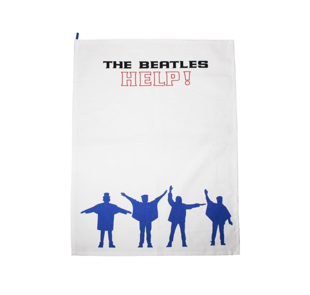 Beatles Tea Towel - Tea Towel (Recycled Cotton) - The Beatles (Help)