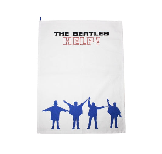 Beatles Tea Towel - Tea Towel (Recycled Cotton) - The Beatles (Help)