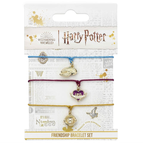 Harry Potter Bracelet - Harry Potter Golden Snitch. Love Potion & Time Turner Friendship Bracelet 3 Piece Set