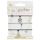 Harry Potter Bracelet - Harry Potter Platform 9 3/4. Lightning Bolt & Deathly Hallows Friendship Bracelet 3 Piece Set