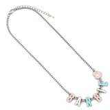 Barbie Necklace - Barbie Enamel Letter Name Necklace