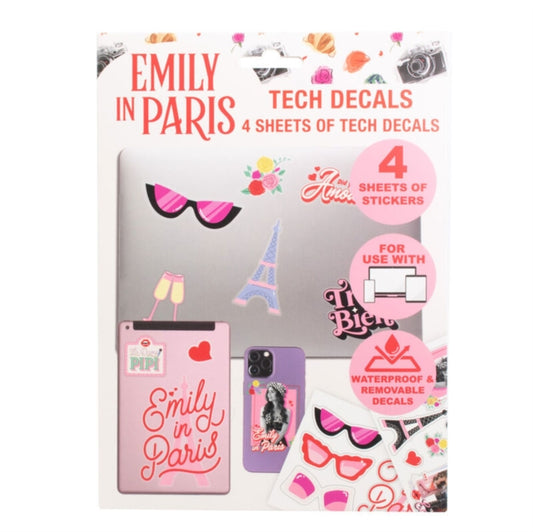 Emily In Paris Vinyl Stickers - Emily In Paris Tech Decals