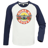 Guns N' Roses Baseball Jersey - Vintage Bullet White / Navy Amplified Vintage