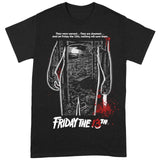 Friday The 13Th T Shirt - Bloody Poster Medium Black T-Shirt