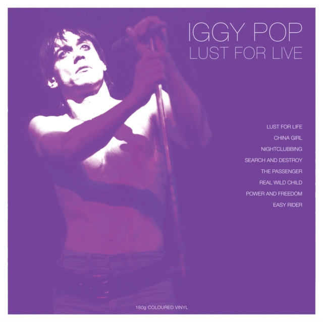 Iggy Pop LP - Lust For Live (White Vinyl)