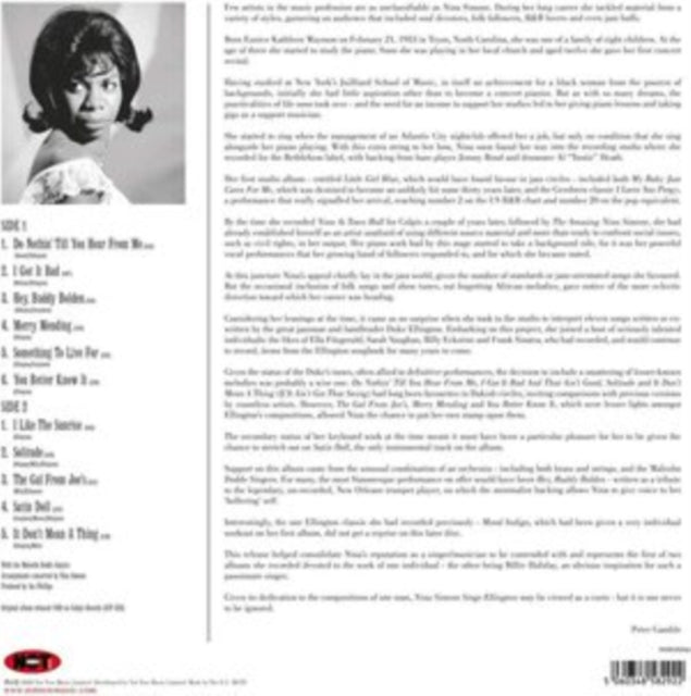 Nina Simone LP - Sings Duke Ellington (White Vinyl)