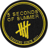 5 Seconds of Summer Patches-Woven Sew On - Sour Tour | Buy Now For 9.99
