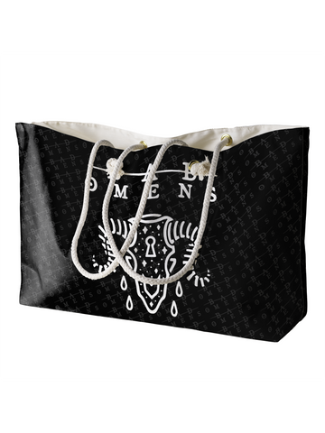 Rocksax Bad Omens Rope Handled Beach Bag - Ramskull