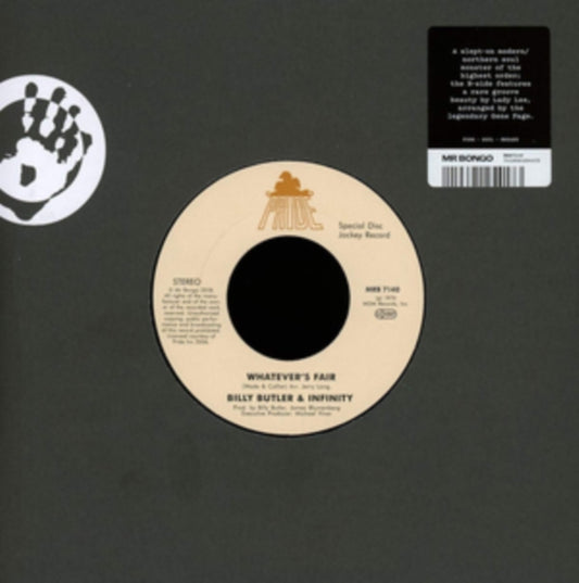 Billy Butler & Infinity / Lady Lee 7Inch - Whatevers Fair / Simple Things