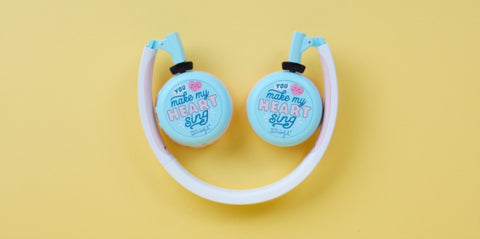 Mr. Wonderful Headphones - Headphones Bubble Wd Heart