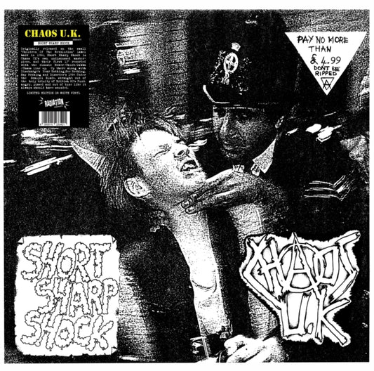 Chaos U.K LP - Short Sharp Shock (White Vinyl)