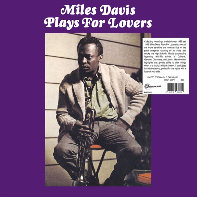Miles Davis LP - Plays For Lovers (Numbered Edition) (Clear Vinyl)
