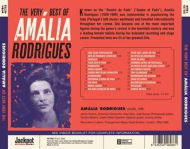 Amalia Rodrigues CD - The Very Best Of Amalia Rodrigues