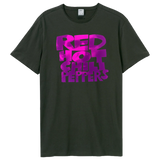 Red Hot Chili Peppers T Shirt - Text Neon Pink Amplified Vintage