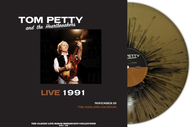 Tom Petty & The Heartbreakers LP Vinyl Record - Live 19 91 At The Oakland Coliseum (Gold/Black Splatter Vinyl)