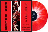 Van Halen LP Vinyl Record - Live At Selland Arena Fresno 19 92 (Red/White Splatter Vinyl)