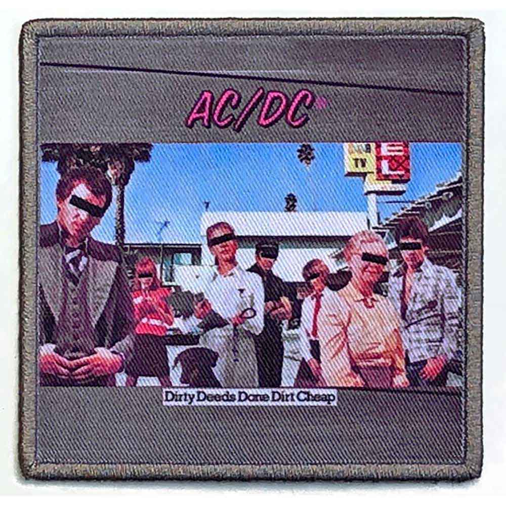 AC/DC Patches - Iron On - Dirty Deeds Done Dirt Cheap