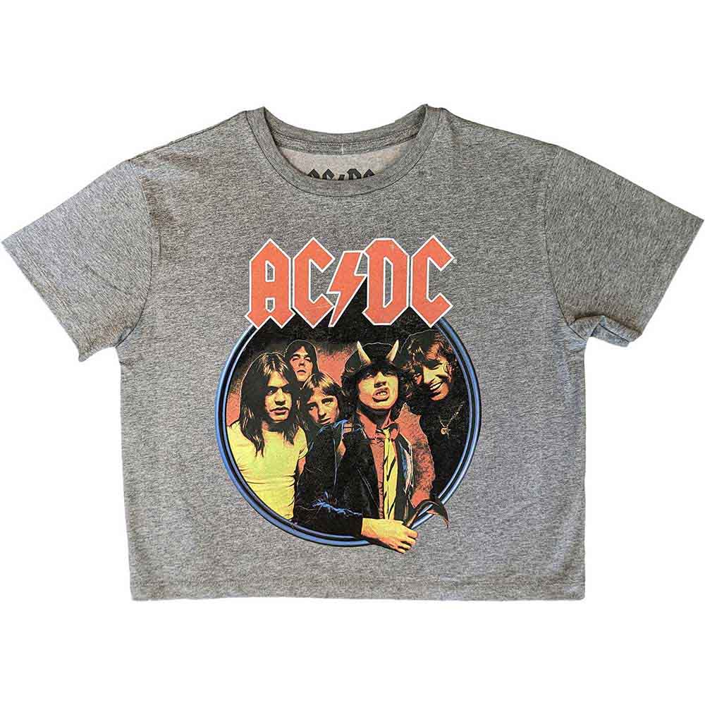 AC/DC Women's Crop Top - Highway To Hell Circle