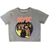 AC/DC Women's Crop Top - Highway To Hell Circle
