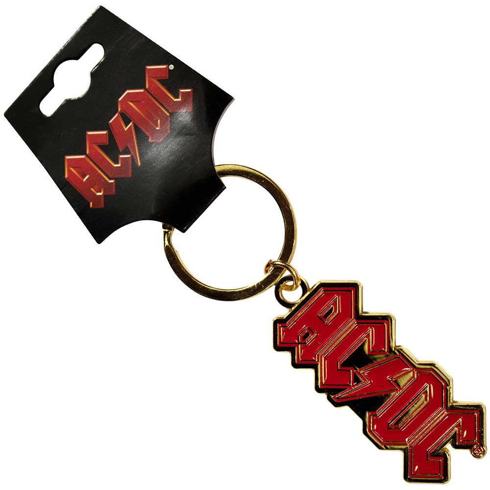 AC/DC Standard Keychains - Logo Gold