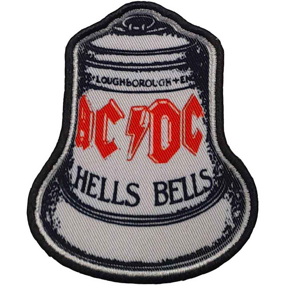 AC/DC Patches - Iron On - Hells Bells White