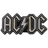 AC/DC Patches - Iron On - Silver Logo