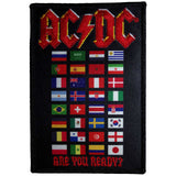 AC/DC Patches - Iron On - Are You Ready? Flags