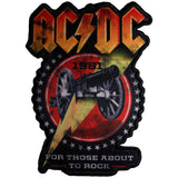 AC/DC Patches - Iron On - For Those About To Rock 1981 Cut-Out
