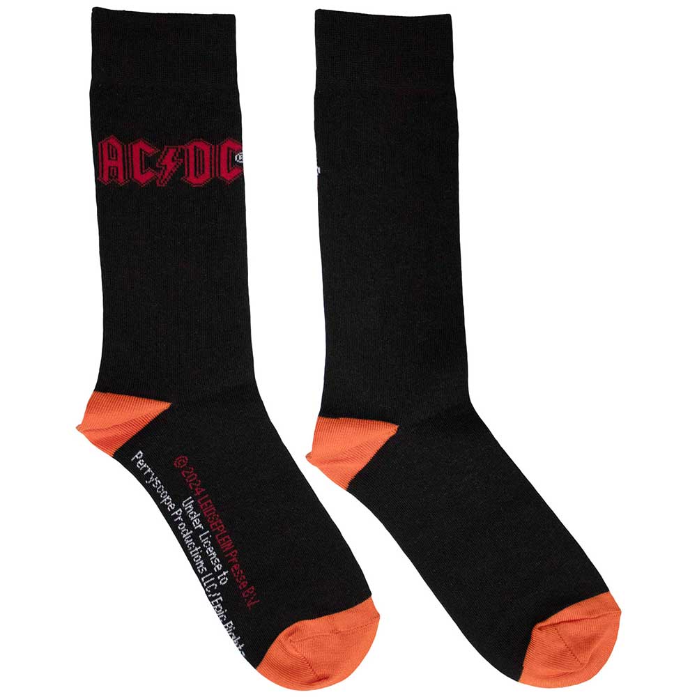 AC/DC Ankle Socks - Red Logo