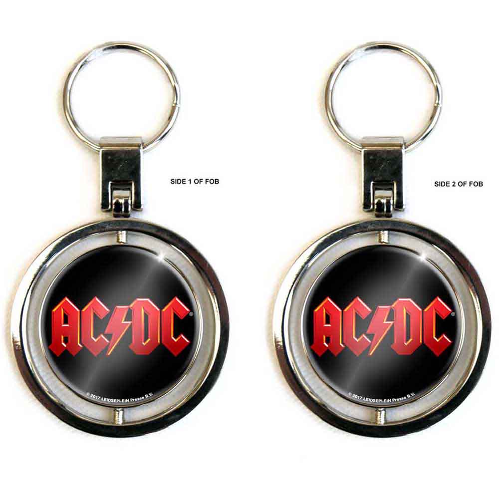 AC/DC Spinner Keychains - Logo Spin