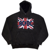 AC/DC Stone Wash Pullover Hoodie - Flag Stone Wash